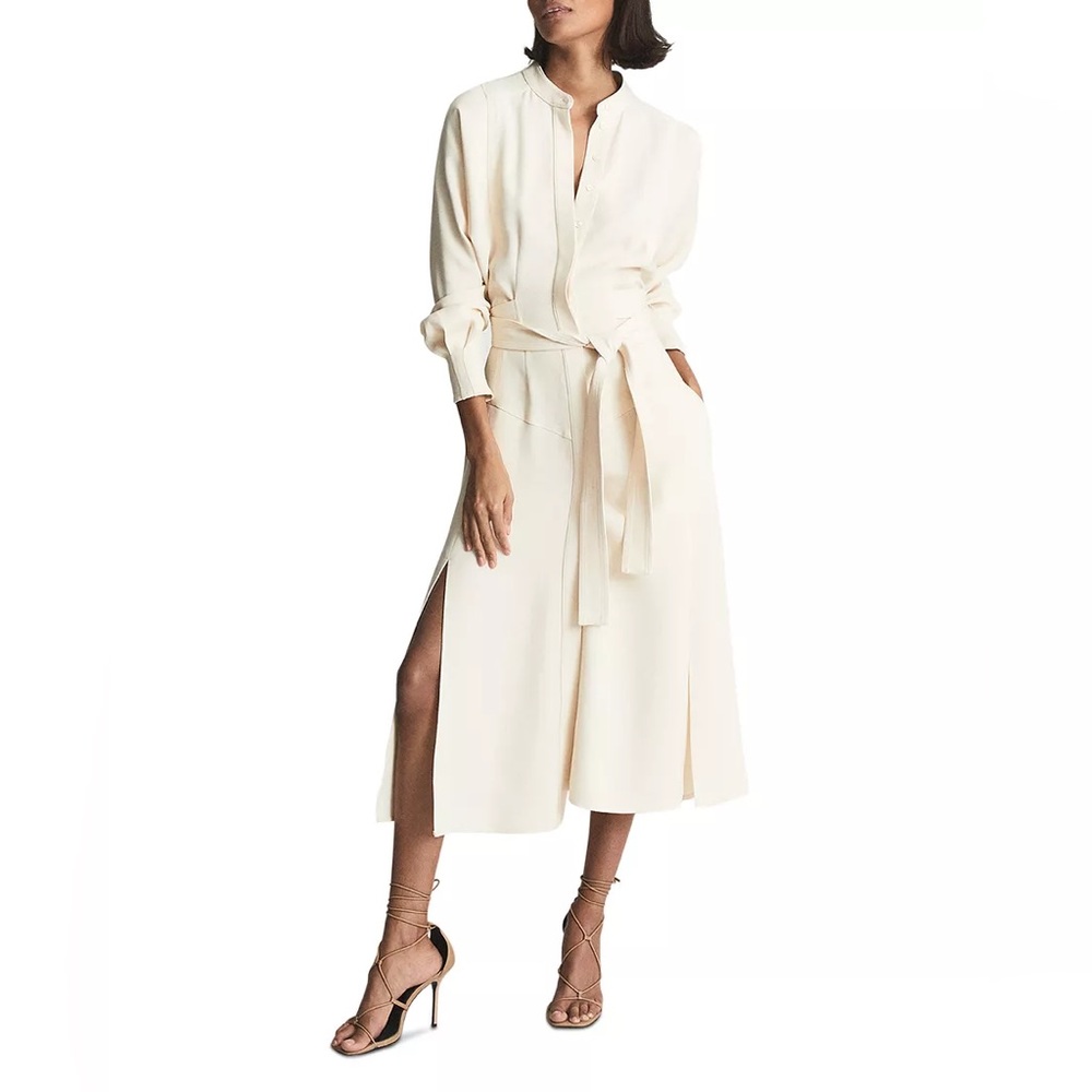 Reiss Darcy Belted Midi Dress size 2